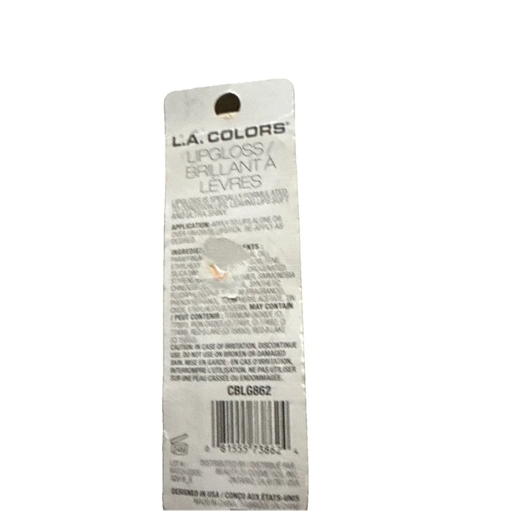 L.A. Colors Peachy Keen Glossy Lips Moisturizing Sheer Lip Gloss Peachy Keen T23